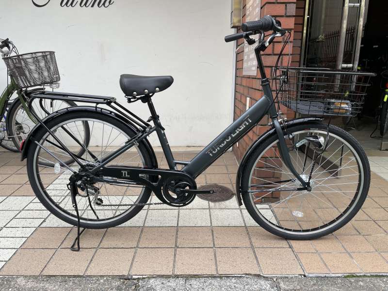 自転車 TURBOLIGHT 26インチ 変速あり ブラック【ユーズドユーズ名古屋